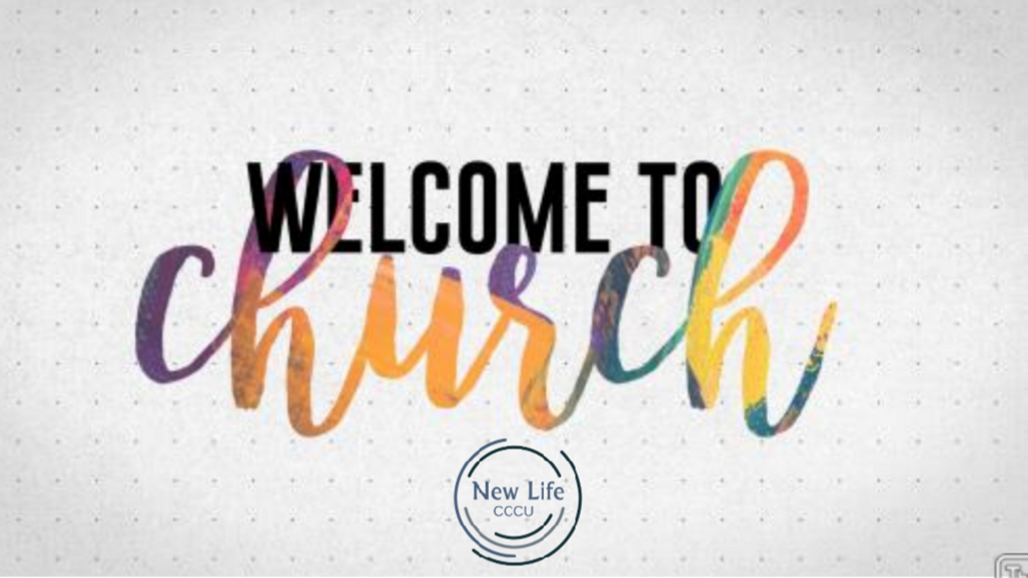 New Life CCCU on Facebook Watch